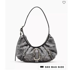 (NWT) Marc Jacobs The Distressed Buckle J Crescent Bag